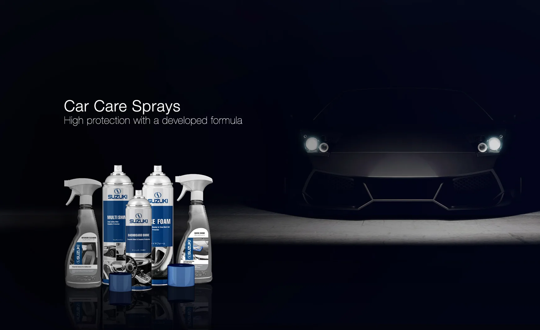 Suzuki car care home banner