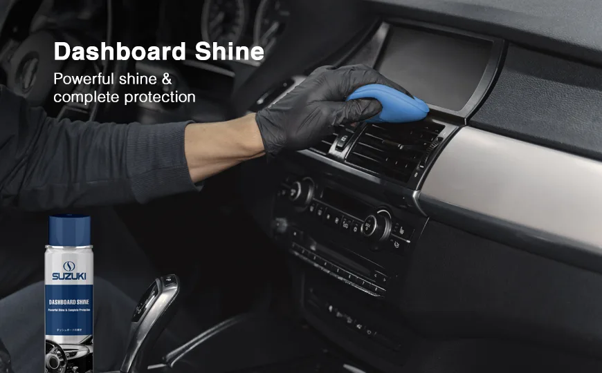 Suzuki car care dashboard shine